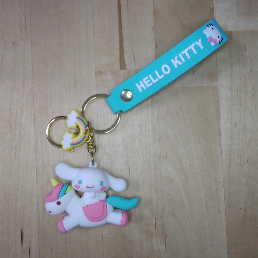 Cinnamaroll Rainbow Unicorn 3D Keychain